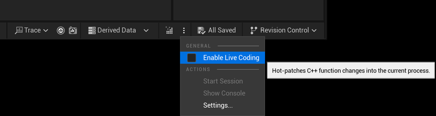 Disable Live Coding Feature because it causes errors