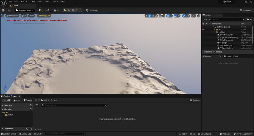 Screenshot of Unreal Editor