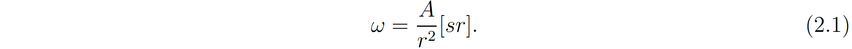 Steradians Formula