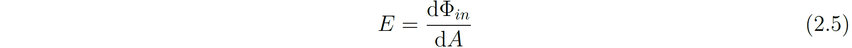 Irradiance Formula