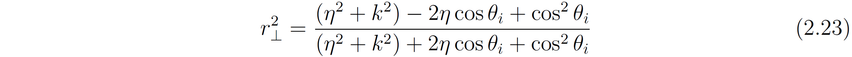 Reflection Coefficient Orthogonal Component