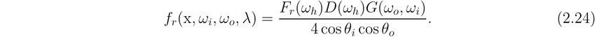 General Local Illumination Model Formula