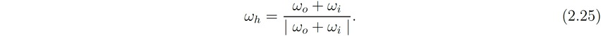 Half Vector Formula