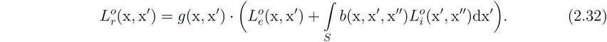 Original Rendering Equation