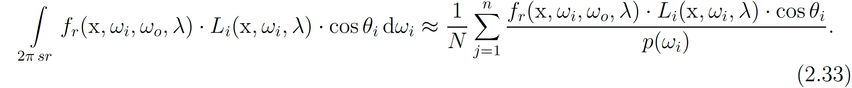 Monte Carlo Integration Equation